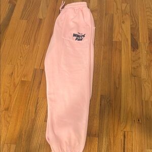 white fox Sweatpants
